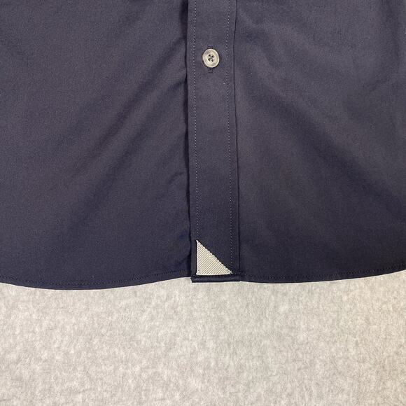 UNTUCKit Shirt Mens XXL Black Gironde Short Sleeve Nylon Button Up 2XL - Picture 3 of 7